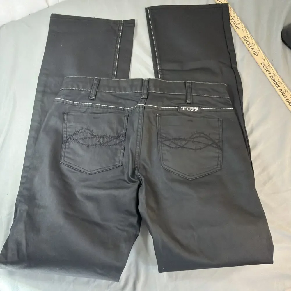 Black Women's Straight-Leg Jeans